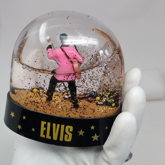 Elvis Holiday Performance Snow Globe Rare - Picture 4 of 6